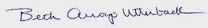 beth arroyo utterback signature