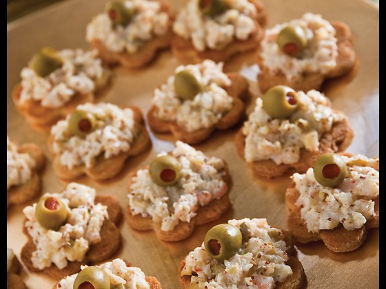Shrimp canapés