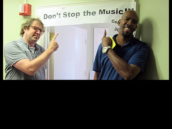  Davis Rogan and Revolution's Emmett Wells visiting 'OZ in 2011.