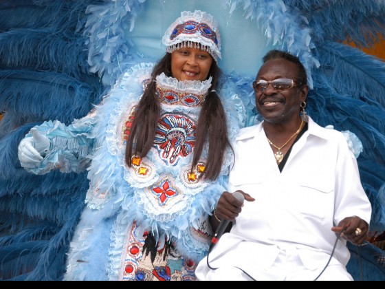 Big Chief Bo Dollis with wife Big Queen Laurita Dollis