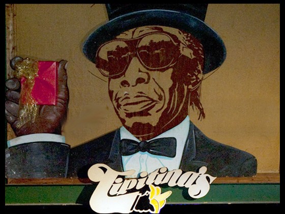 Tipitina logo with Prof Longhair