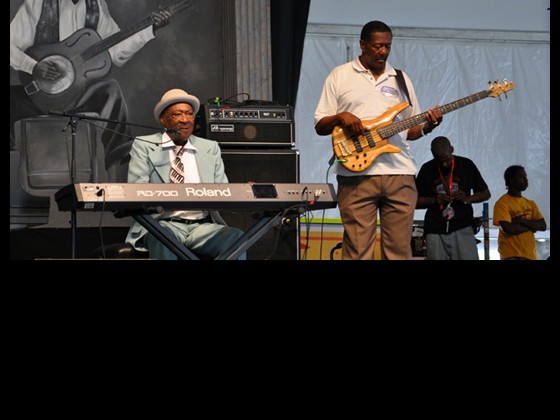 Henry Gray in the Blues Tent