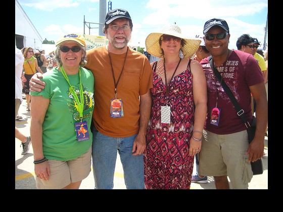 WWOZ Engineers (and wives) enjoy Jazz Fest