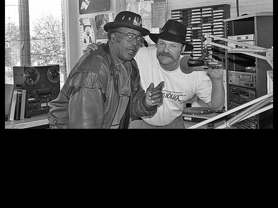 BW photo of Ready Teddy and Bo Diddley