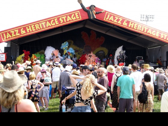 Creole Wild West onstage at Jazz Fest 2006 [Photo by Bill Sasser]