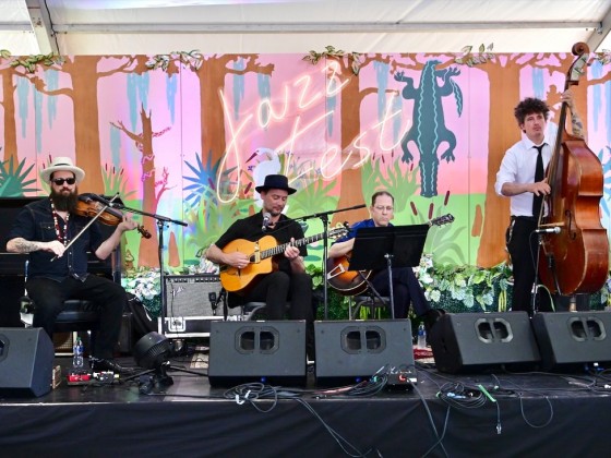The Russell Welch Hot Quartet at Jazz Fest 2024 [Photo by Michael White]