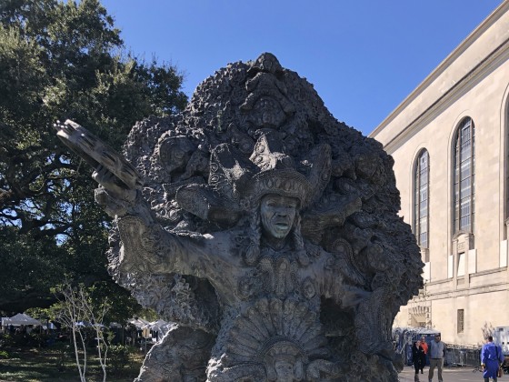 Big Chief Tootie Montana statue [Photo by Carrie Booher]