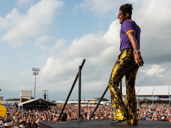 Jon Batiste at Jazz Fest 2023 [Photo by Ryan Hodgson-Rigsbee]