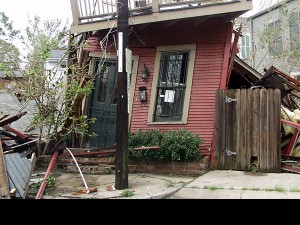 Wrecked house
