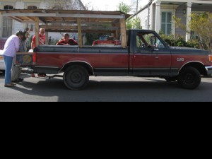 Okra's truck before it got a new paint job from Dr. Bob