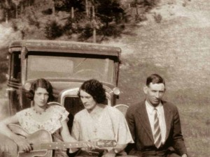 Maybelle, Sara, and AP Carter in August 1927
