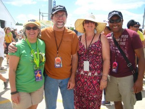 WWOZ Engineers (and wives) enjoy Jazz Fest
