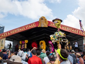 Big Chief Monk Boudreaux & the Golden Eagles at Jazz Fest 2024 [Photo by Ryan Hodgson-Rigsbee]