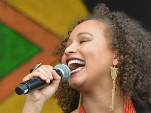 Robin Barnes at Jazz Fest 2015 [Photo by Kichea S. Burt]