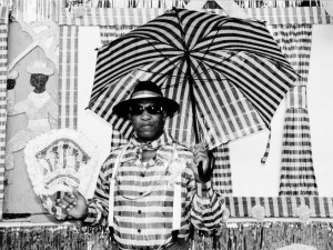 Benny Jones, Sr. before a Black Men of Labor parade as featured in