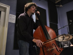 Nathan Lambertson of Dinosaurchestra [Photo by Leona Strassberg Steiner]