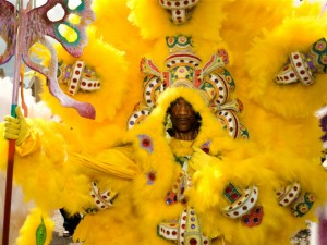 Yellow Pocahontas Big Chief Darryl Montana [Photo by Ryan Hodgson-Rigsbee]