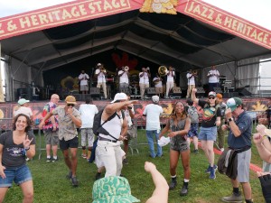 Sons of Jazz Brass Band at Jazz Fest 2025 [Photo by Louis Crispino]