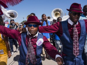 Big Nine Social & Pleasure Club at Jazz Fest 2019 [Photo by Ryan Hodgson-Rigsbee]