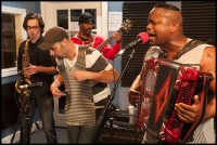 Performing live at WWOZ's studio in March 2015 [Photo by Ryan Hodgson-Rigsbee]