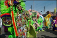 Mohawk Hunters Spy Boy Dow at Super Sunday 2015 [Photo by Ryan Hodgson-Rigsbee]
