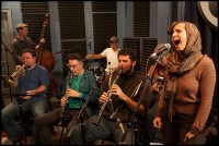 The Smoking Time Jazz Club live at WWOZ in 2015 [Photo by Ryan Hodgson-Rigsbee]