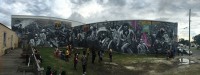 Second Line mural at St. Claude & Franklin [Photo by Arthur Cohen]